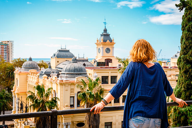 Blick auf Málaga Blick auf Málaga