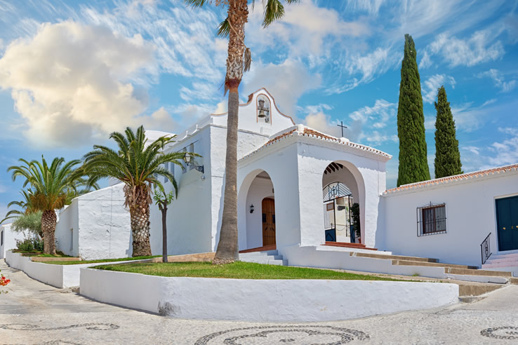 Kapelle San Sebastian in Frigiliana, Málaga (Andalusien) Kapelle San Sebastian in Frigiliana, Málaga (Andalusien)