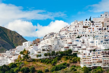 Vista de Mojácar, Almeria (Andaluzia)