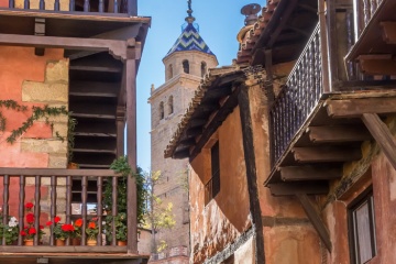 Straße in Albarracín. Teruel