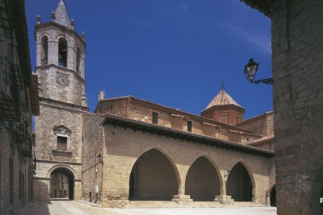 Plaza de Cristo Rey in Cantavieja (Teruel, Aragon)