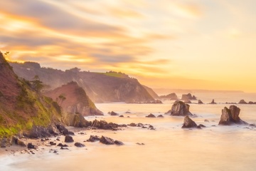 Silencio Beach in Cudillero. Asturias