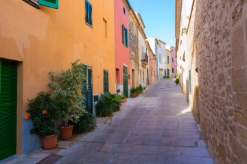 Casco antiguo de Alcúdia (Mallorca, Islas Baleares)