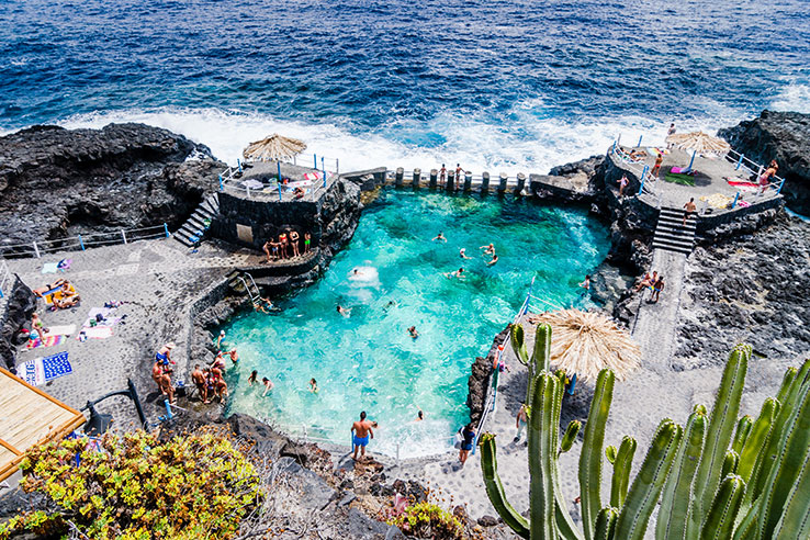 Charco Azul in San Andrés, La Palma, Kanarische Inseln Charco Azul in San Andrés, La Palma, Kanarische Inseln