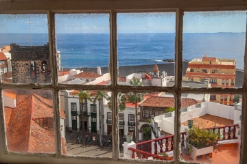  Vistas en Santa Cruz de la Palma en la Isla de La Palma, Islas Canarias