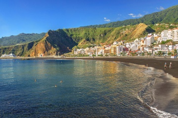 Beach at Santa Cruz de la Palma on the Island of La Palma, Canary Islands