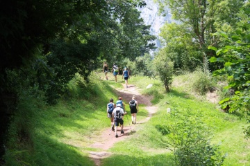 Pilgrims in Cicera, Cantabria