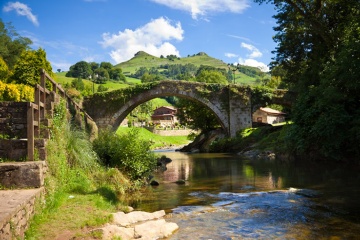 Река Мьера в Льерганесе (Кантабрия).