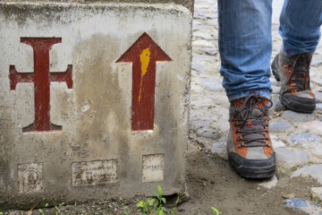 Znak Camino Lebaniego w Kantabrii