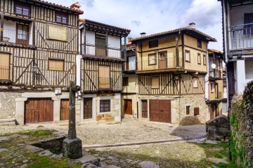Typical houses of La Alberca (Salamanca, Castile and Leon)