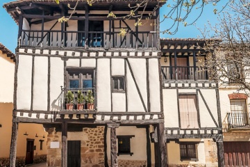 Traditional houses in Covarrubias (Burgos, Castilla y León)