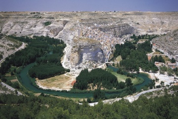 Paesaggio di Alcalá del Júcar. Albacete, Castiglia-La Mancia