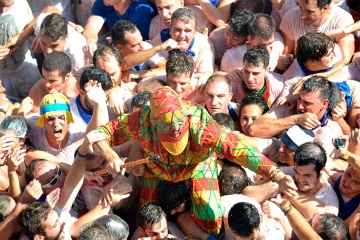 Tradycyjne święto El Cipotegato w Tarazonie (Saragossa, Aragonia) 