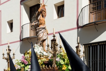 Processione durante la Settimana Santa di Gandía (Valencia)