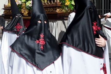 Processione durante la Settimana Santa di Gandía (Valencia)