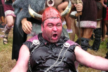 Viking Procession in Catoira, Pontevedra (Galicia)