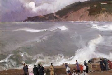 Joaquín Sorolla. El rompeolas, San Sebastián, 1917-1918. Museo Sorolla.