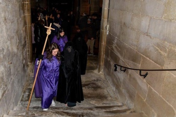 Enterrement des « Picaos » lors de la semaine sainte de San Vicente de la Sonsierra (La Rioja)