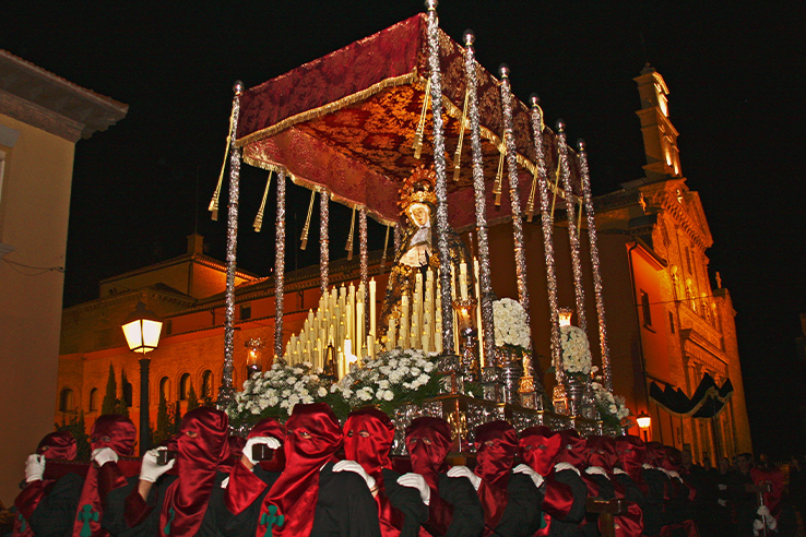 Procession of the Virgin of Sorrows during Easter Week in Calahorra (La Rioja) Procession of the Virgin of Sorrows during Easter Week in Calahorra (La Rioja)