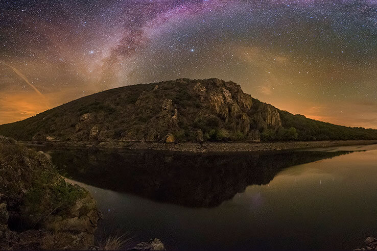 Astrotourismus am Aussichtspunkt Portilla del Tiétar Astrotourismus am Aussichtspunkt Portilla del Tiétar