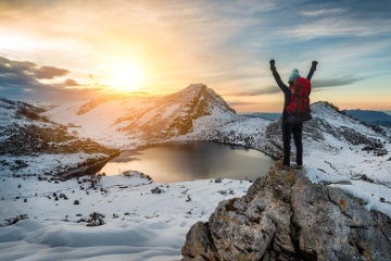 Girl at the Lakes of Covadonga