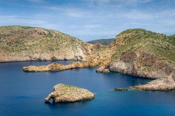 Coast of the island of Cabrera