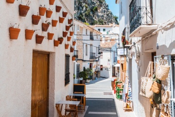 Rue de Guadalest, dans la province d’Alicante (Communauté valencienne)