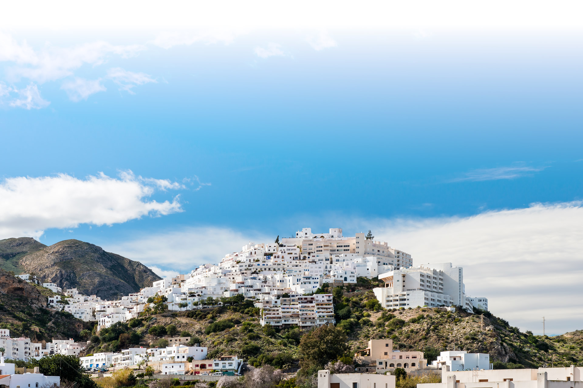 Vue de Mojácar, province d'Almería (Andalousie) Vue de Mojácar, province d'Almería (Andalousie)