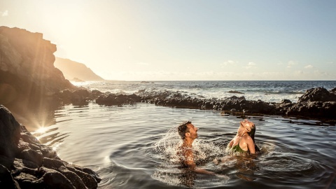 Natural pools on the island of La Palma