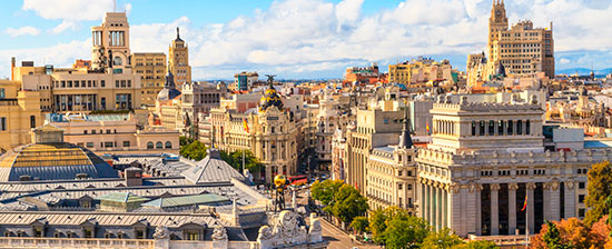 Blick auf Madrid