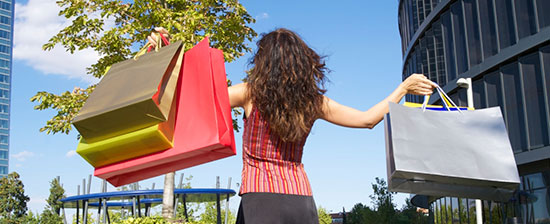 Girl shopping