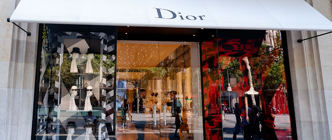 Un magasin Dior à Barcelone