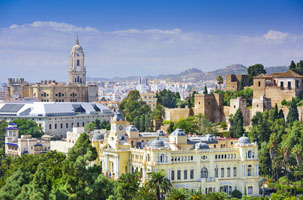 Vista de Málaga