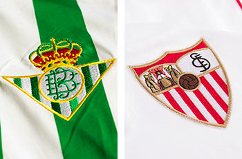 Escudos de Real Betis y Sevilla