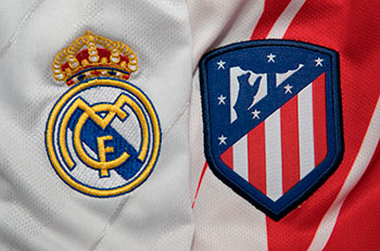 Stemmi del Real Madrid e dell’Atletico di Madrid