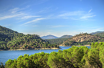 San Juan reservoir in Madrid