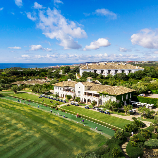 Club-house de Finca Cortesín dans la province de Malaga, Andalousie