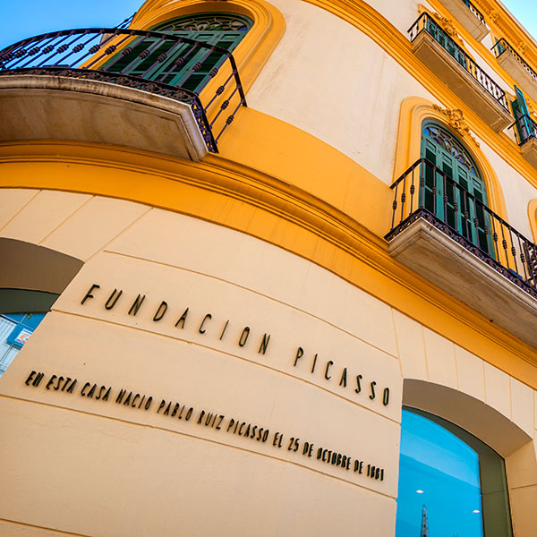 Façade of the Picasso Foundation in Malaga