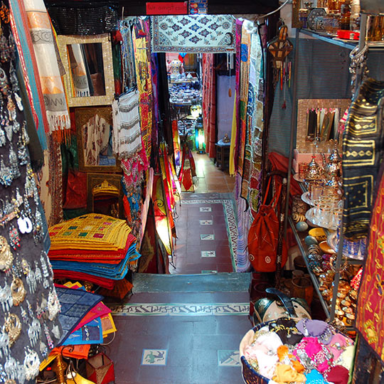Mercado de artesanato em Granada