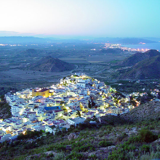Panoramic view of Mojácar