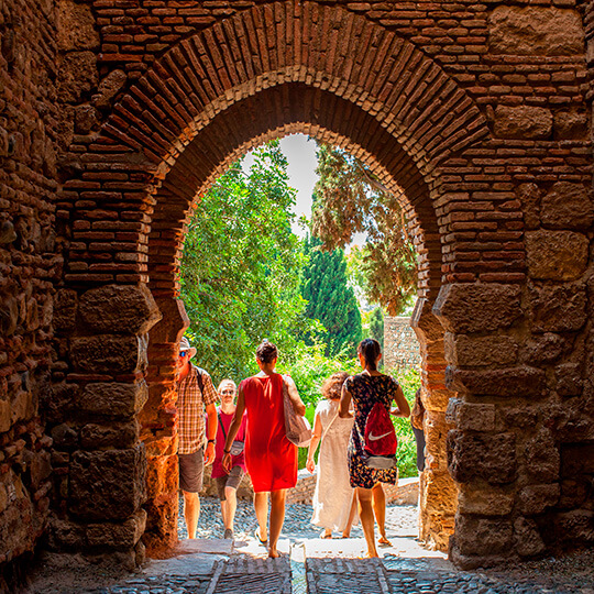 Puerta Árabe en la Alcazaba de Málaga