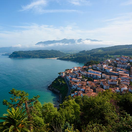 Vista di Lastres, Asturie