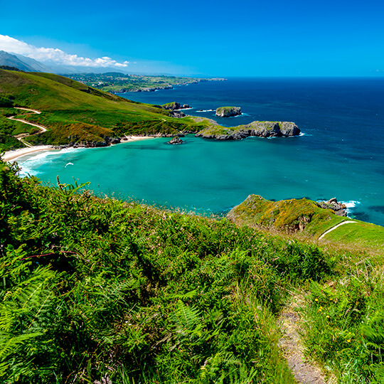 Playa de Torimbia, Asturien