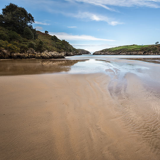 Playa de Poo en Llanes, Asturias