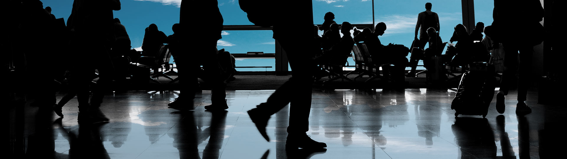 Tourist flows at the airport