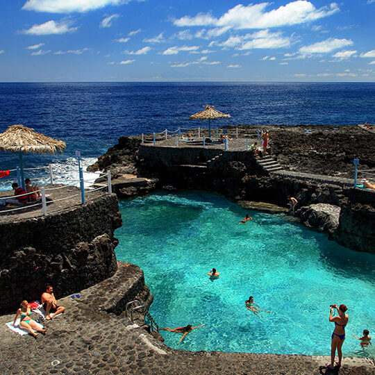 Charco Azul, em La Palma