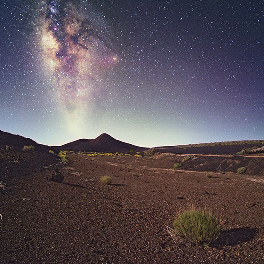 Cielo nocturno en el Teide, Tenerife