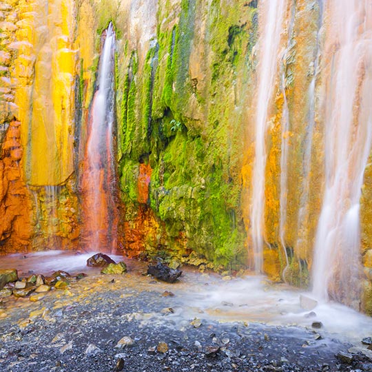 Cascada de Colores nel parco nazionale della Caldera de Taburiente