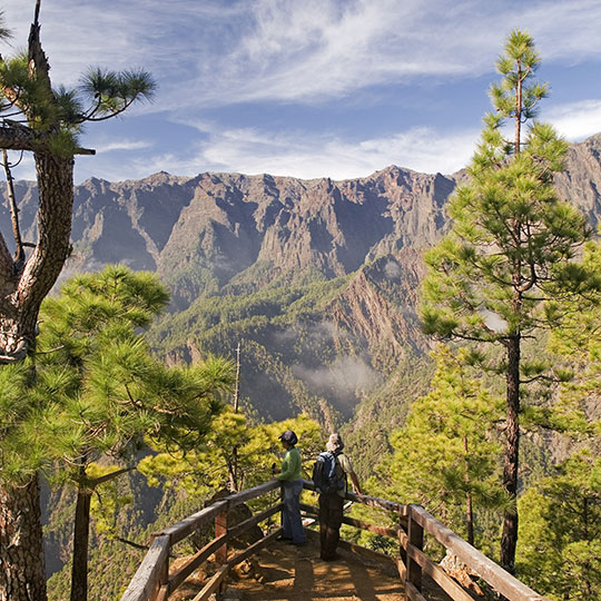 Belvédère de La Cumbrecita. Parc national Caldera de Taburiente, La Palma.