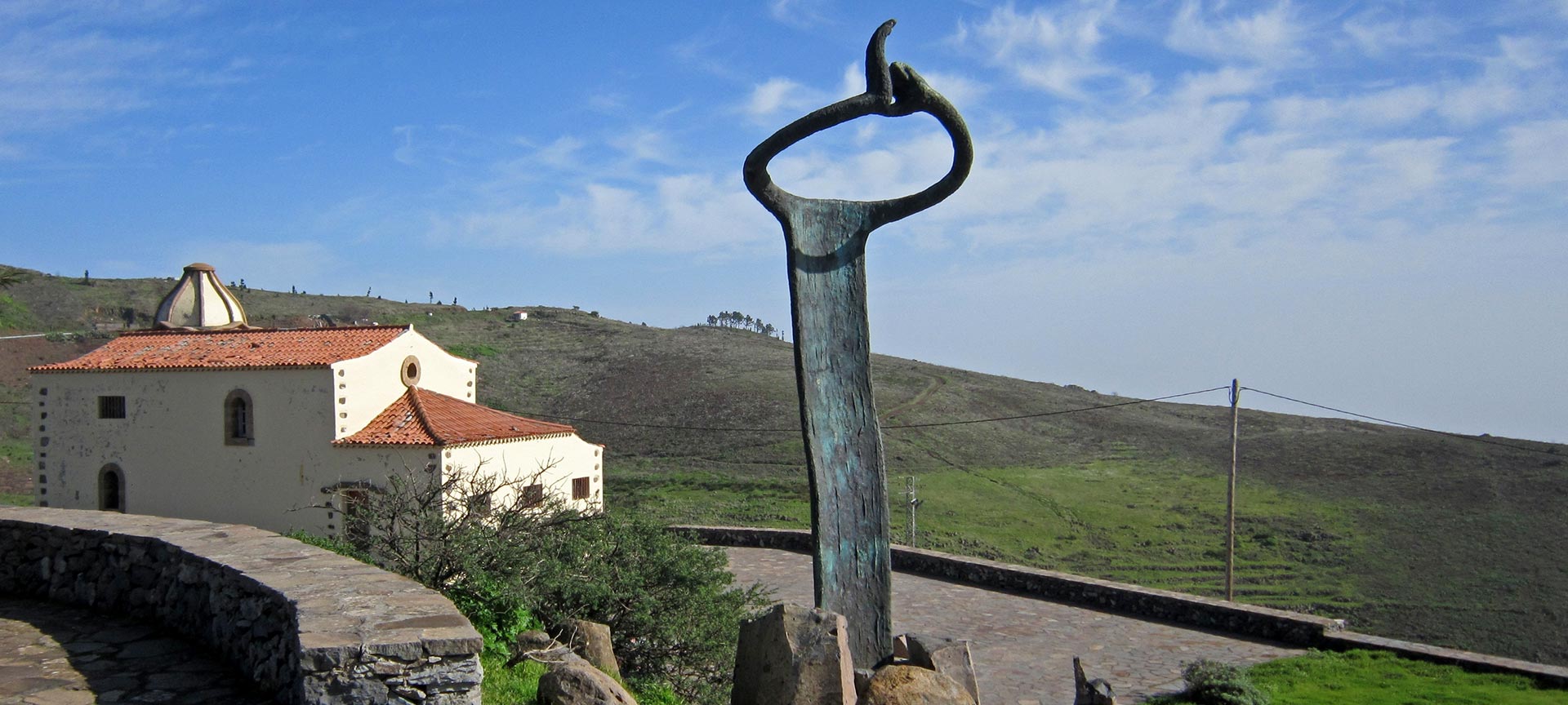 シルボ・ゴメロのモニュメント。ラ・ゴメラ。カナリア諸島 シルボ・ゴメロのモニュメント。ラ・ゴメラ。カナリア諸島